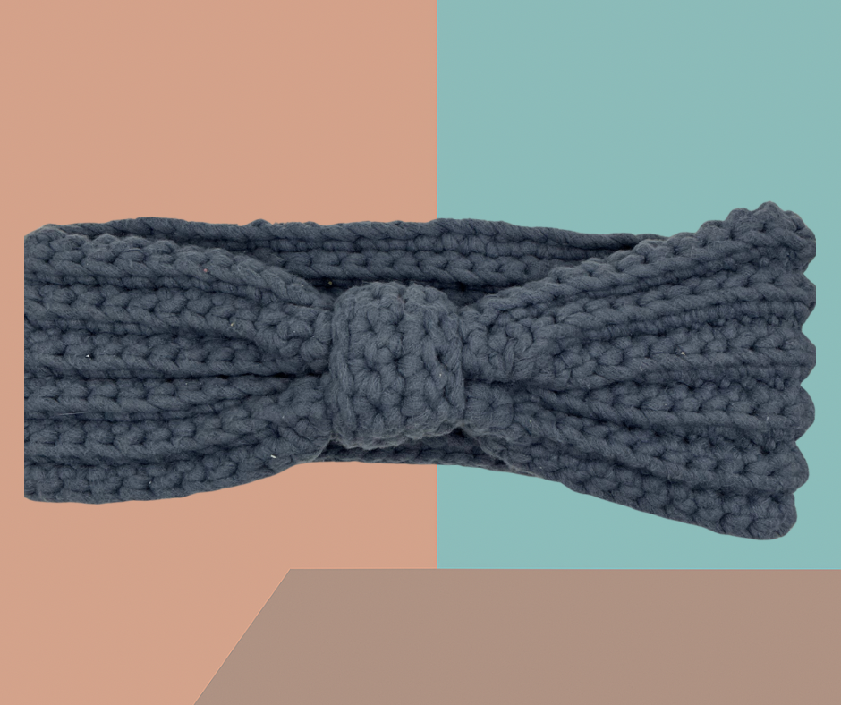 🌑 Classic Ribbed Bow Headband