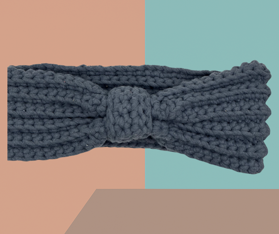 🌑 Classic Ribbed Bow Headband