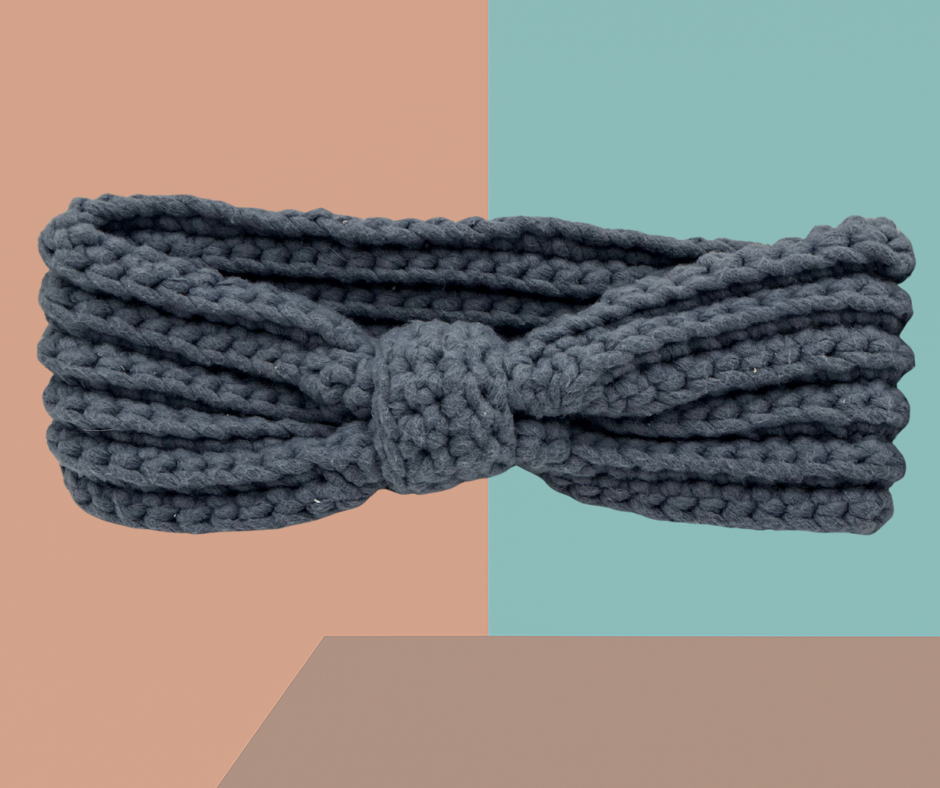 🌑 Classic Ribbed Bow Headband